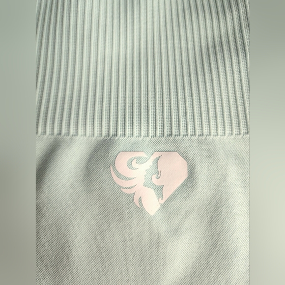 Womens best aqua blue power seamless leggings Athletic | athleisure compression - Picture 4 of 11